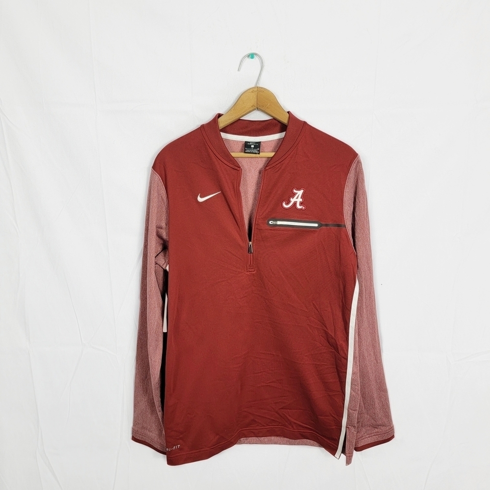 Nike Crimson Quarter-Zip Pullover